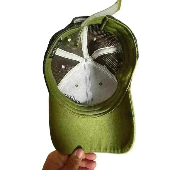 Callaway Adult Olive Twill Mesh Back Adjustable Baseball Golf Cap - Picture 4 of 5